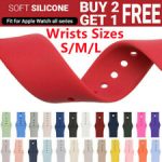 for Apple Watch Band Silicone Strap 1 2 3 4 5 6 7 8 SE Sport 38/40/41/42/44/45mm