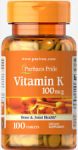 Puritan’s Pride Vitamin K 100 mcg – 100 Tablets