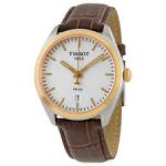 Tissot PR100 Silver Dial Brown Leather Men’s Watch T1014102603100