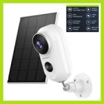 ZUMIMALL Wireless Outdoor Security Camera Wifi Solar 2K Night Vision Cam Home