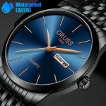 Luxury Men’s Watch Business Stainless Steel Sports Analog Quartz Wristwatch Gift