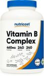 Nutricost Vitamin B Complex 460mg, 240 Capsules With Vitamin C – High Potency