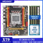 MACHINIST X79 Motherboard LGA 2011 Kit Set With Intel Xeon E5 2650 V2 Processo 16GB(4G*4ï¼DDR3 ECC RAM M-ATX M.2 NVME USB 3.0