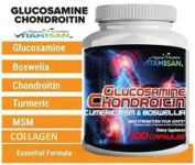 100 Triple Strength Glucosamine Chondroitin MSM Collagen Boswellia TUMERIC D & C