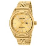 Invicta Men’s Watch Aviator Quartz Yellow Gold Stainless Steel Bracelet 38415