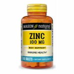 Mason Natural Zinc 100 mg – Advanced Immune System Support,  100 Capsules