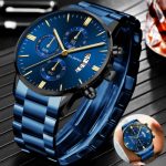 Waterproof Men Watch Relojes De Hombre Stainless Steel Quartz Classic Wristwatch