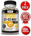 (2 Bottles) Vitamin K2 (MK7) D3 5000 IU Supplement, BioPerine Capsules, Immune