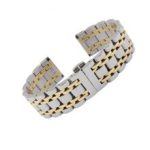 14 16 18 19 20 21 22 24 26mm Silver Two Tone 316L Solid Stainless Steel Bracelet Watch Band For Rolex Tissot Tudor Omega Panerai