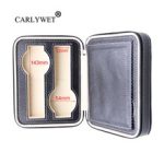 CARLYWET Portable 4 Grids Luxury PU Leather Showing Display Wrist Watch Collector Storage Box Case Holder Tray For Rolex Omega