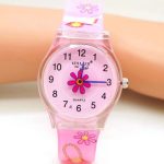 Children Lovely Watch Pink For Girls Waterproof Fashion Gift For Kids Wristwatch