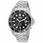 Invicta Men’s Watch Pro Diver Black Dial Quartz Stainless Steel Bracelet 30609