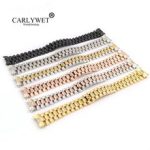 CARLYWET 20mm 316L Stainless Steel Solid Curved End Screw Links Replacement Wrist Watch Band Bracelet Strap For Rolex President