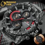 Waterproof Watch Men’s Quartz Leather Braided Classic Analog Business Wristwatch