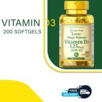 Puritan’s Pride Vitamin D3 5000 IU – 200 Softgels