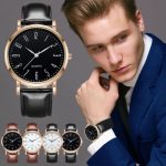 Military Leather Stainless Steel Quartz Analog Army Men’s Cute Wrist Watches