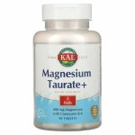 KAL Magnesium Taurate  400 mg 90 Tablets Vegan, Vegetarian