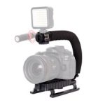 U/C Shaped Holder Grip Vlogging Video Handheld Stabilizer for DSLR Nikon Sony Camera and Light Portable SLR Steadicam for GoPro