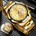 Men’s Watch Relojes De Hombre Stainless Steel Luminous Quartz Classic Wristwatch