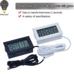 Mini LCD Digital Thermometer Hygrometer Temperature Indoor Convenient Temperature Sensor Humidity Meter Gauge Instruments Cable