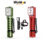 Wurkkos HD15,HD15R Headlamp 18650 2A Rechargeable Headlight 2000lm Dual LED LH351D+SST20 USB Reverse Charge Magnetic Tail Hiking