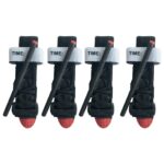 4 Pack Rhino Medical Tourniquet (Black)  Reinforced with Metal Windlass,Stitching Tourniquet