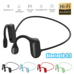 Wireless Bluetooth 5.2 Bone Conduction Headset Outdoor Sport Open Ear Headphones