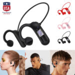 Wireless Bluetooth 5.3 Bone Conduction Headset Outdoor Sport Open Ear Headphones