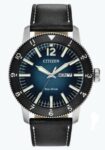 Citizen Eco-Drive Brycen Men’s Ion Plated Date Indicator 44mm Watch AW0078-08L