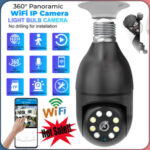 Wireless Light Bulb Camera Outdoor 360° Panoramic 1080P HD WiFi Security Camera