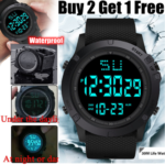 Waterproof Digital Sports Watch Military Tactical LED Backlight Wristwatch Men