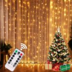 Christmas Lights Curtain Garland Merry Christmas Decorations For Home Christmas Ornaments Xmas Gifts Navidad 2021 New Year Decor