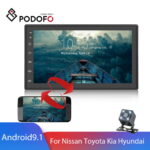 Podofo 2 Din Android Car Radio Universal  2.5D GPS Multimedia Video Player For Volkswagen Nissan Hyundai Kia Toyota Passat