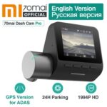 Original 70mai Dash Cam Pro 1944P Speed & Coordinates GPS ADAS 70mai pro Car Dash Camera WiFi DVR Voice Control 24H Park 70 MAI