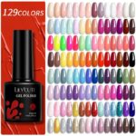 LILYCUTE 129 Colors 7ML Nail Gel Polish Gel Polish Vernis Semi Permanent Nail Art Manicure Soak Off LED UV Gel Nail Varnishes