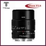 TTArtisan 40mm F2.8 APS-C Macro Lens MF Manual Focus for SONY E FUJI X Canon M RF Panasonic Olympus M4/3 Nikon Z L mount Black