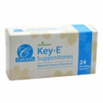 Key-E Suppositories with Natural Vitamin E By Carlson – 24 Suppositories