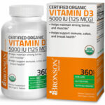 Vitamin D3 5,000 IU High Potency USDA Certified Organic Vitamin D, 360 Tablets