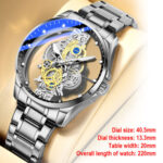 Men Waterproof Fashion Watch Anti-scratch Stainless Steel Quartz Male Wristwatch