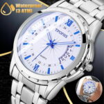 Men’s Watch Relojes De Hombre Business Stainless Steel Quartz Classic Wristwatch