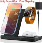 Wireless Charger,3 In 1 Fast Wireless Charging Station, for iPhone 14/13/12/11/P