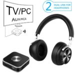 Wireless TV Headphones with Bluetooth Transmitter for Watching TV & Computer