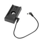 CAMVATE NP-F970 F750 F550 L-Series Battery Adapter Plate With 2.5mm DC to 2.5mm DC Plug Cablefor Sony/Canon/Nikon Cameras