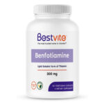 Bestvite Benfotiamine 300mg (60 Vegetarian Capsules)-No Stearates-Non GMO