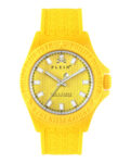 Philipp Plein Mens Yellow 43 mm Plein Power Strap Watch PWKAA1021