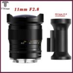 TTArtisan 11mm F2.8 Full Frame Fisheye Manual Lens for Leica M Sony E Canon R Nikon Z Leica L Mount Camera Lens With Viewfinder