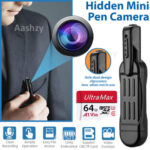 Mini Pocket Pen Camera Hidden 1080P HD Video Recorder Body Portable Nanny Cam