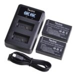 1200mAh EN-EL20 EN-EL20A Battery + LED Dual Charger for Nikon Coolpix P1000, DL24-500, 1 J1, J2, J3, 1S1, 1 V3, Coolpix A, 1 AW1