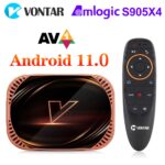 VONTAR X4 TV Box Android 11 Amlogic S905X4 4GB 128GB 32GB 64GB 1000M Dual Wifi 4K 60fps AV1 Google Player Youtube Media Player