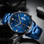 Men’s Watch Relojes De Hombre Stainless Steel Quartz Luminous Classic Watches *